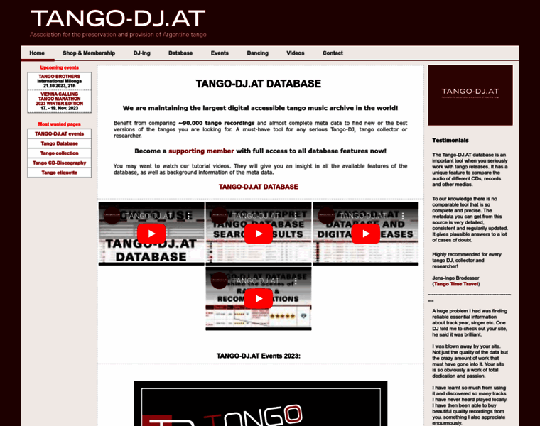 Tango-dj.at thumbnail