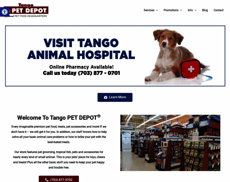Tangopetdepot.com thumbnail