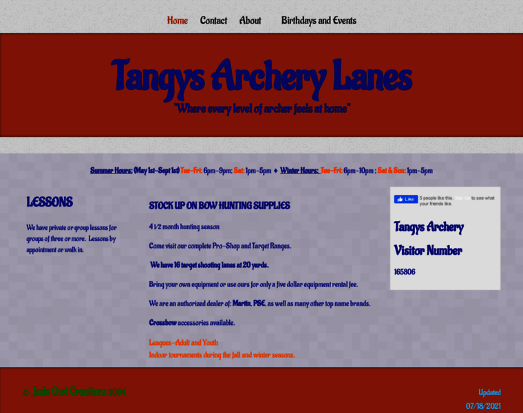 Tangysarchery.com thumbnail