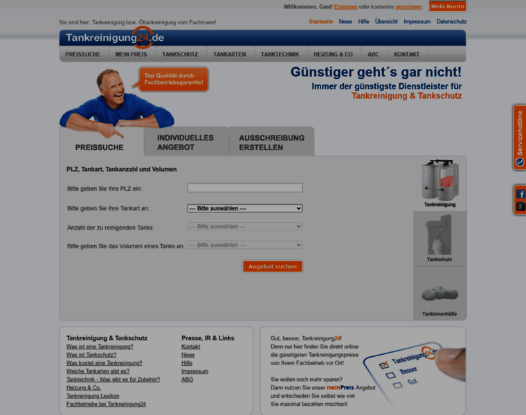 Tankreinigung24.de thumbnail Tankreinigung24.de thumbnail