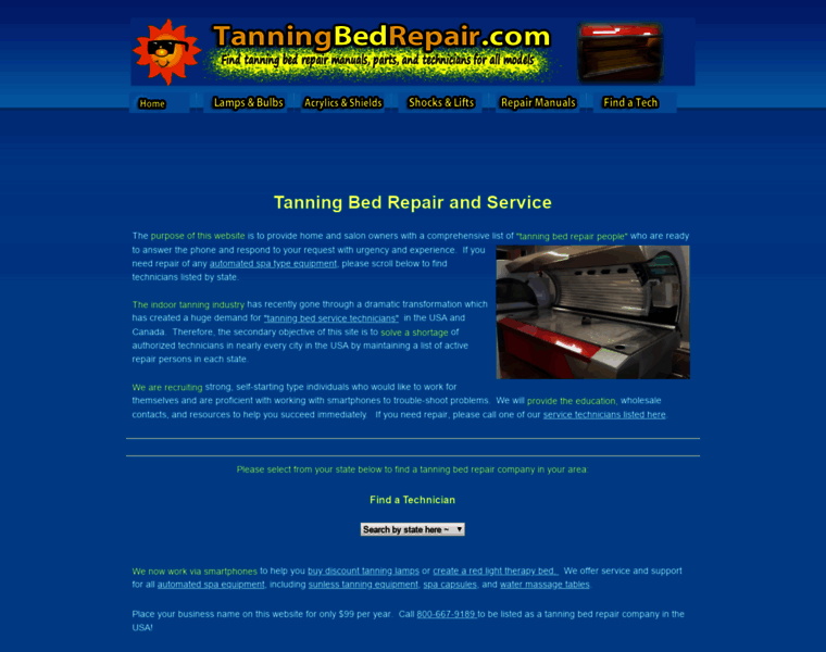 Tanningbedrepair.com thumbnail