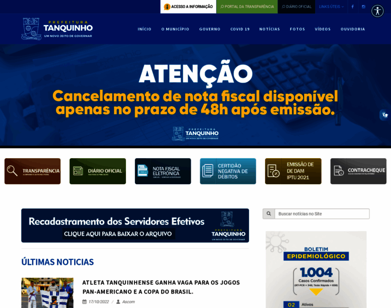 Tanquinho.ba.gov.br thumbnail