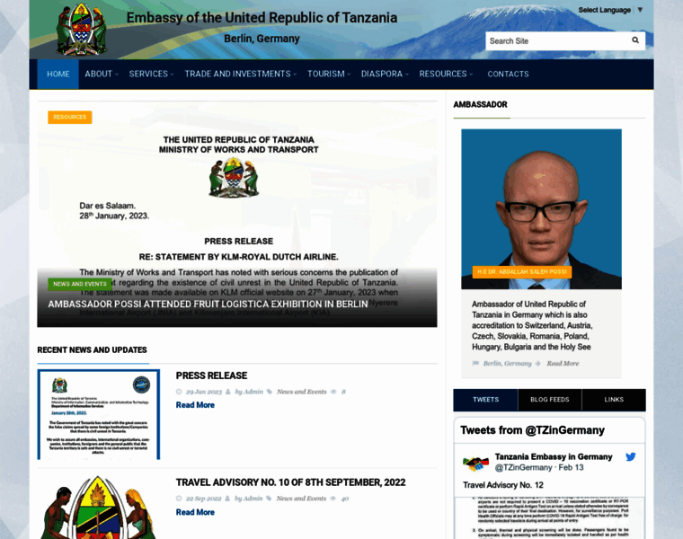 Tanzania-gov.de thumbnail
