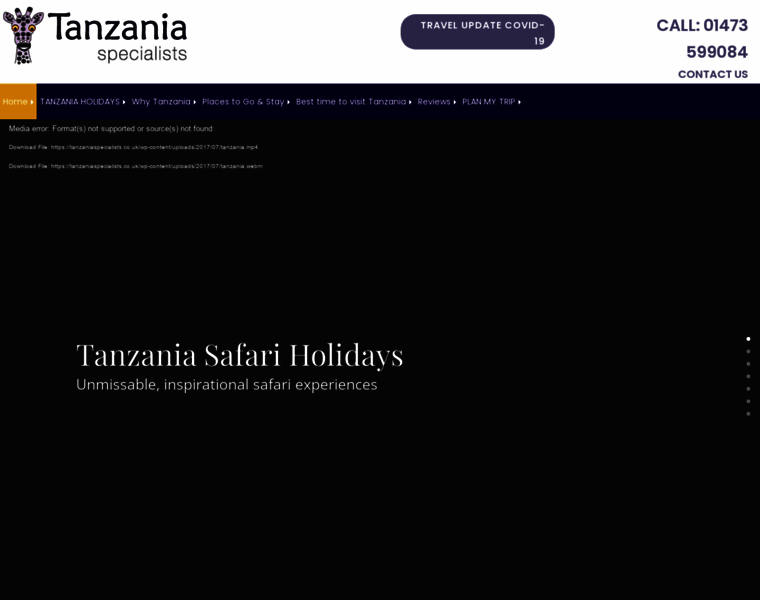 Tanzaniaspecialists.co.uk thumbnail