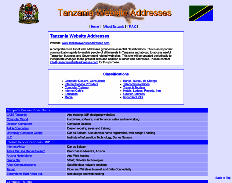 Tanzaniawebsiteaddresses.com thumbnail