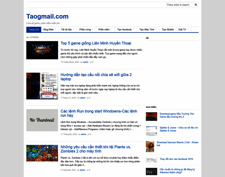 Taogmail.com thumbnail