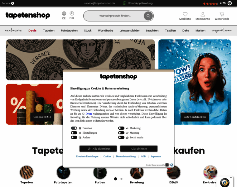 Tapetenshop.de thumbnail Tapetenshop.de thumbnail