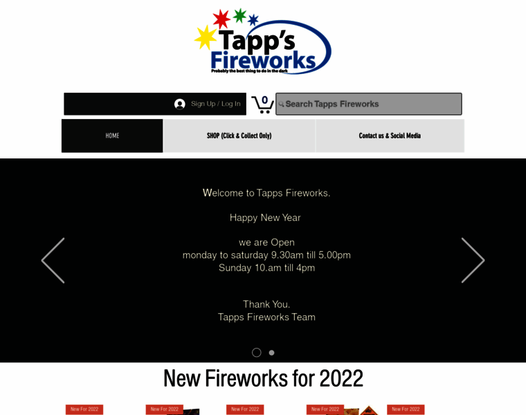 Tappsfireworks.com thumbnail