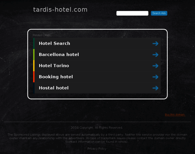 Tardis-hotel.com thumbnail
