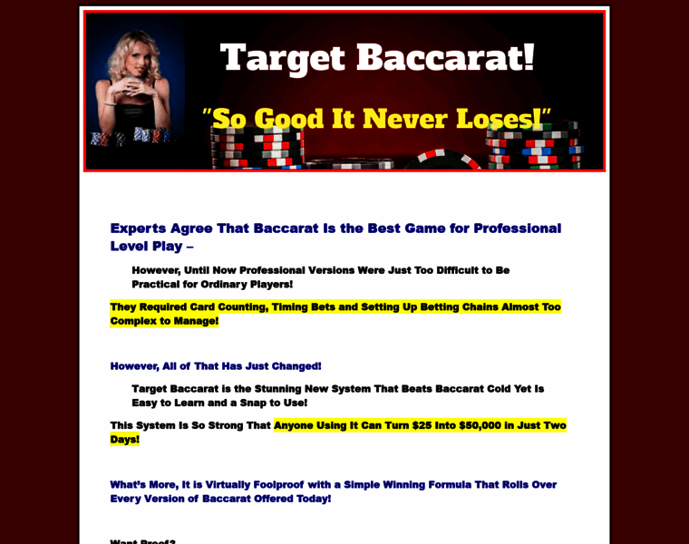 Targetbaccarat.com thumbnail