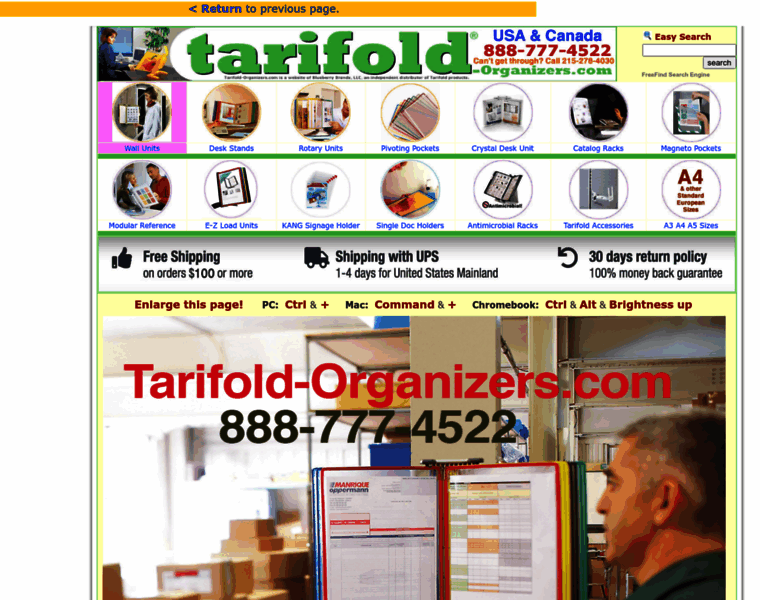 Tarifold-organizers.com thumbnail