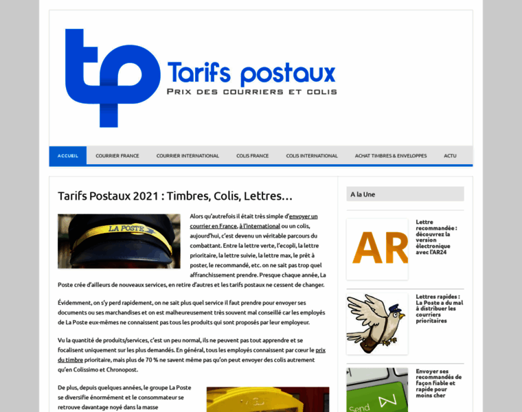 Tarifspostaux.info thumbnail