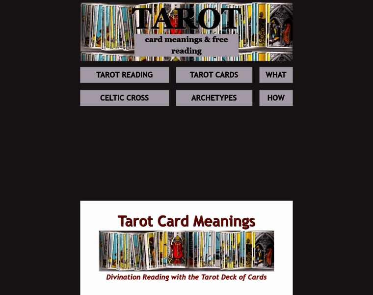 Tarotcardmeanings.net thumbnail