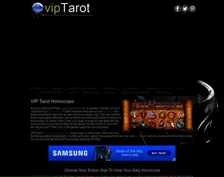 Tarothoroscope.viptarot.com thumbnail