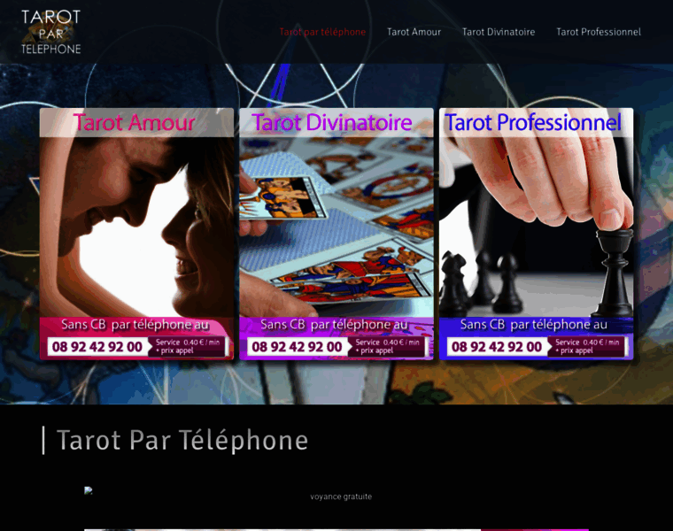 Tarotpartelephone.fr thumbnail