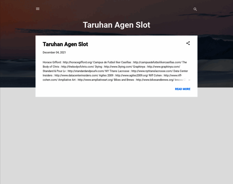 Taruhanagenslot.blogspot.com thumbnail Taruhanagenslot.blogspot.com thumbnail