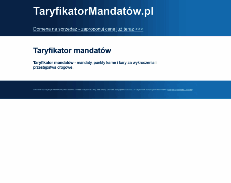 Taryfikatormandatow.pl thumbnail