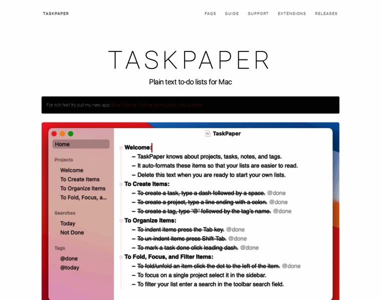 Taskpaper.com thumbnail