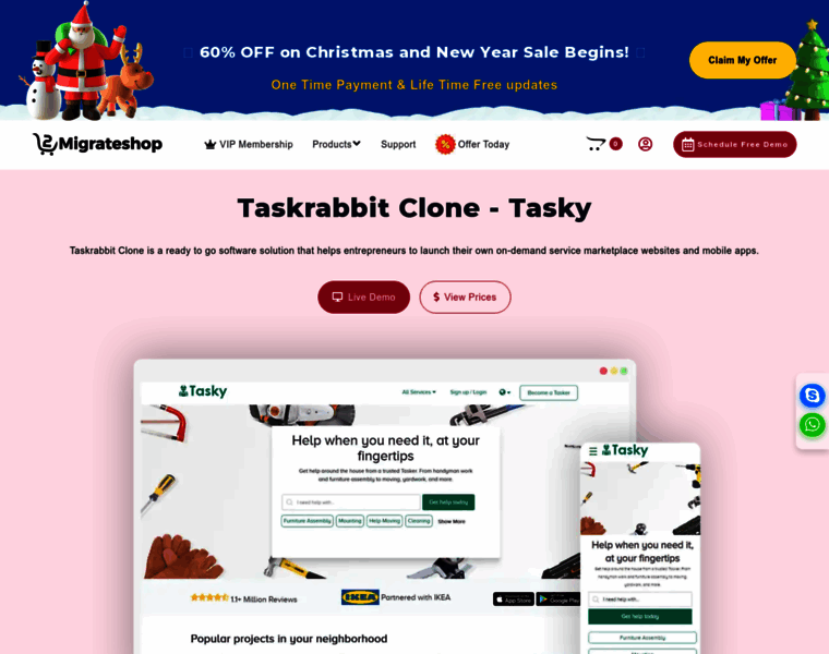 Taskrabbitclonescript.migrateshop.com thumbnail