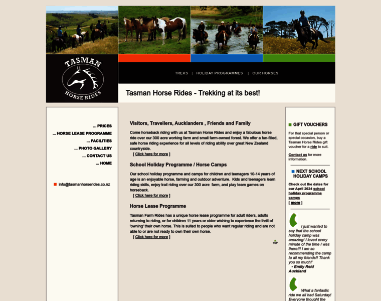 Tasmanhorserides.co.nz thumbnail