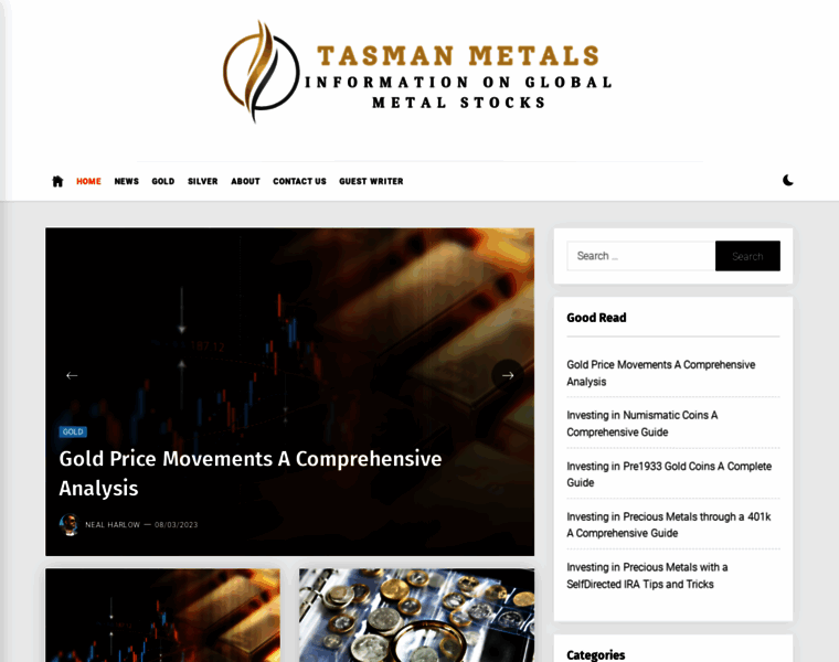Tasmanmetals.com thumbnail