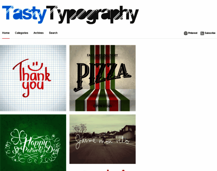 Tastytypography.com thumbnail