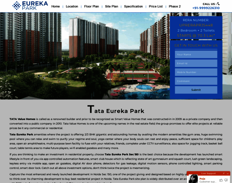 Tataeurekaparknoida.co.in thumbnail