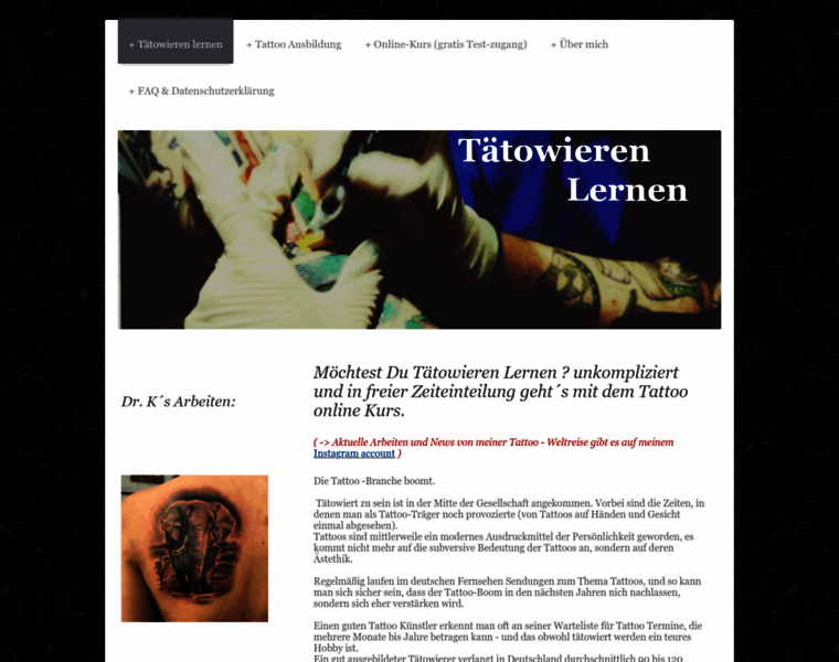 Tattoo-onlinekurs.de thumbnail