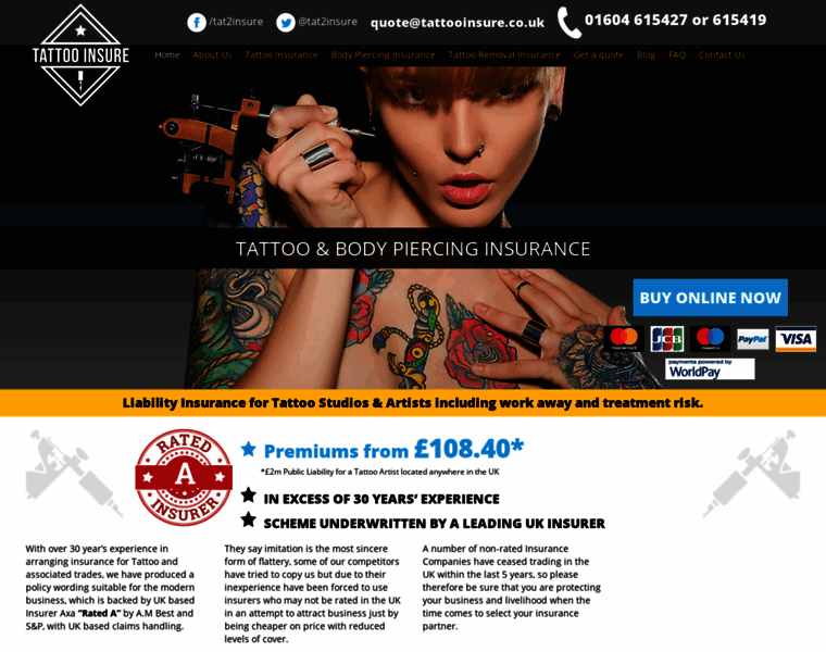Tattooinsure.co.uk thumbnail