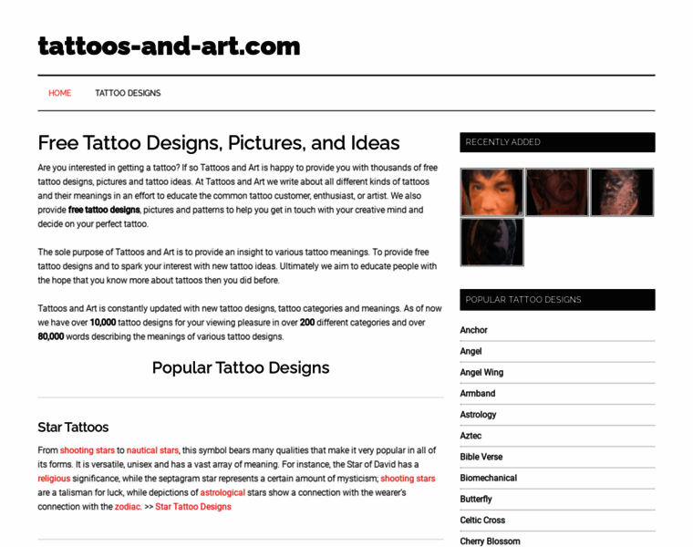 Tattoos-and-art.com thumbnail