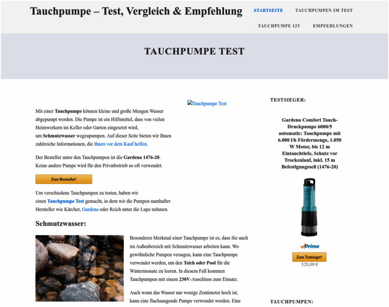 Tauchpumpe-test.de thumbnail