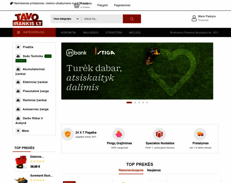 Tavoirankis.lt thumbnail