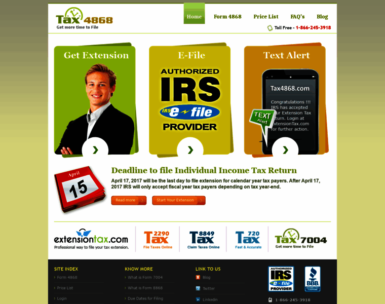 Tax4868.com thumbnail