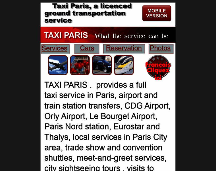 Taxi-paris.net thumbnail
