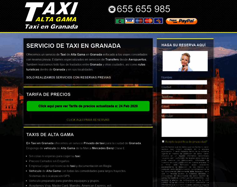 Taxiengranada.es thumbnail