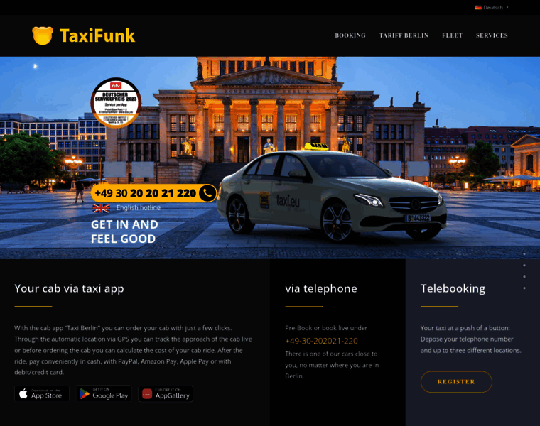 Taxifunk-berlin.de thumbnail