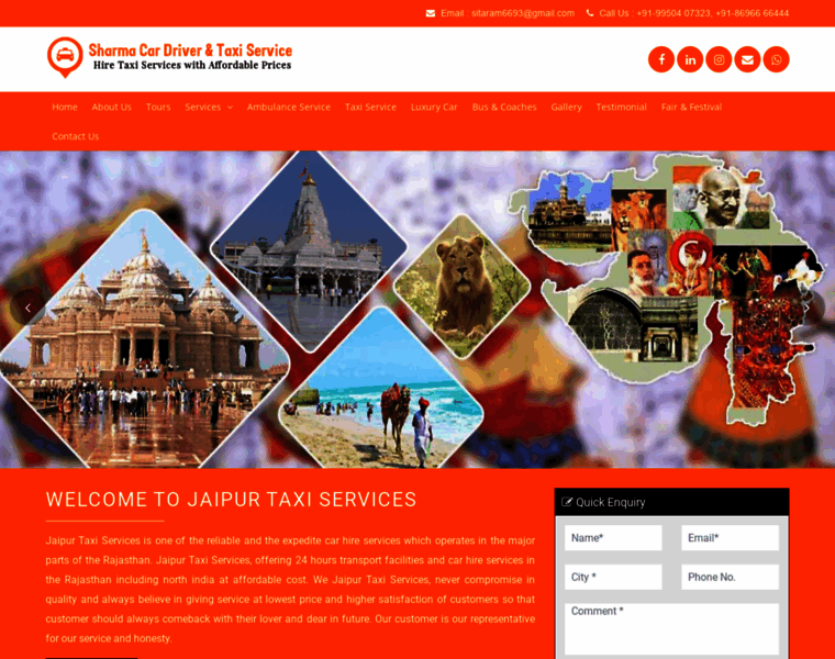 Taxiservicejaipur.in thumbnail