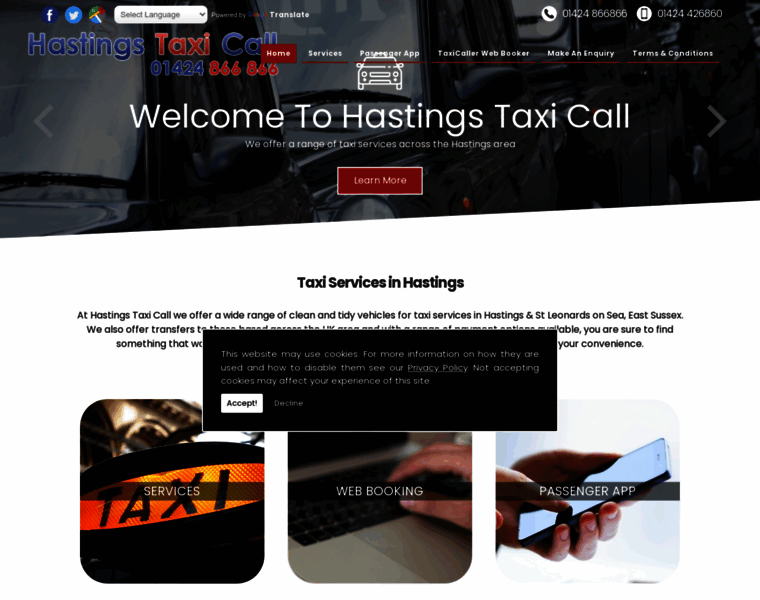 Taxishastings.com thumbnail