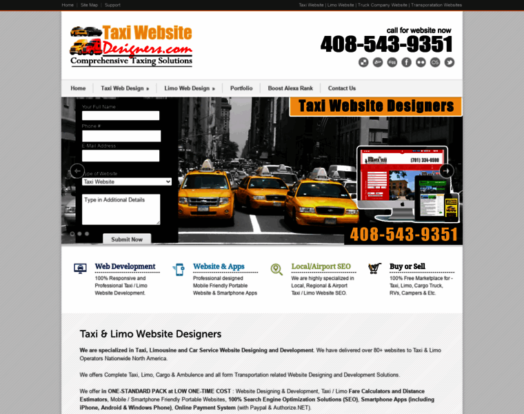 Taxiwebsitedesigners.com thumbnail