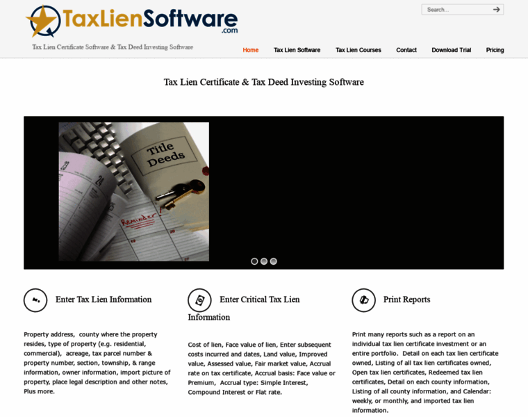 Taxliensoftware.com thumbnail