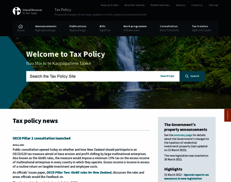 Taxpolicy.ird.govt.nz thumbnail