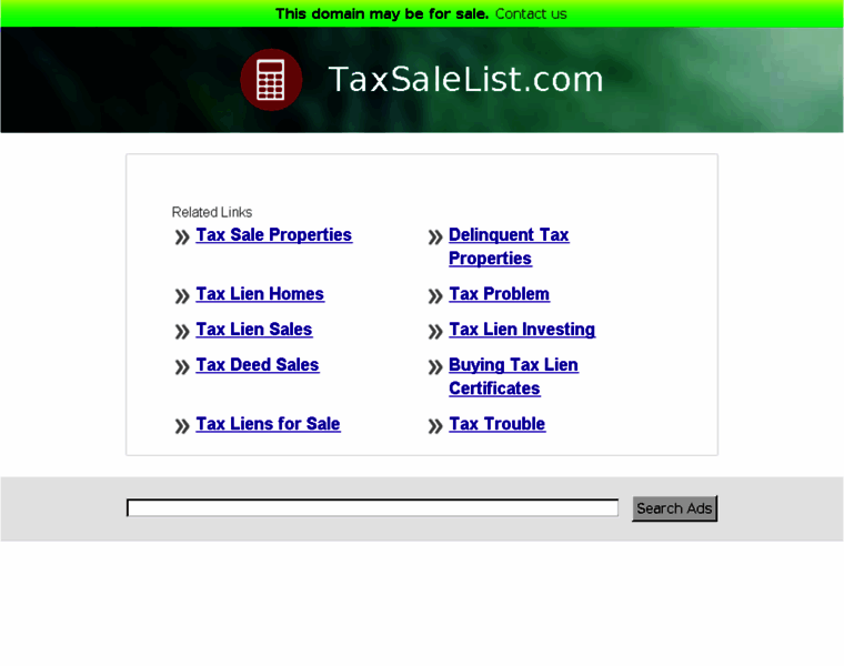 Taxsalelist.com thumbnail