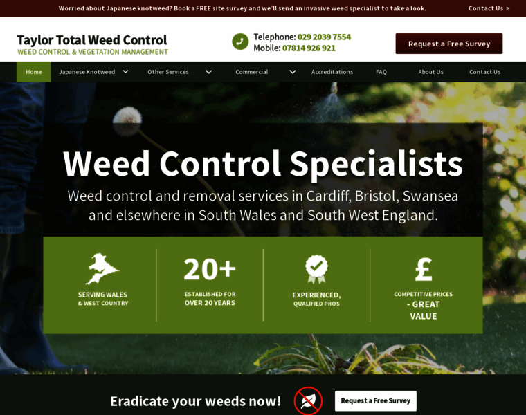 Taylor-weed-control.co.uk thumbnail