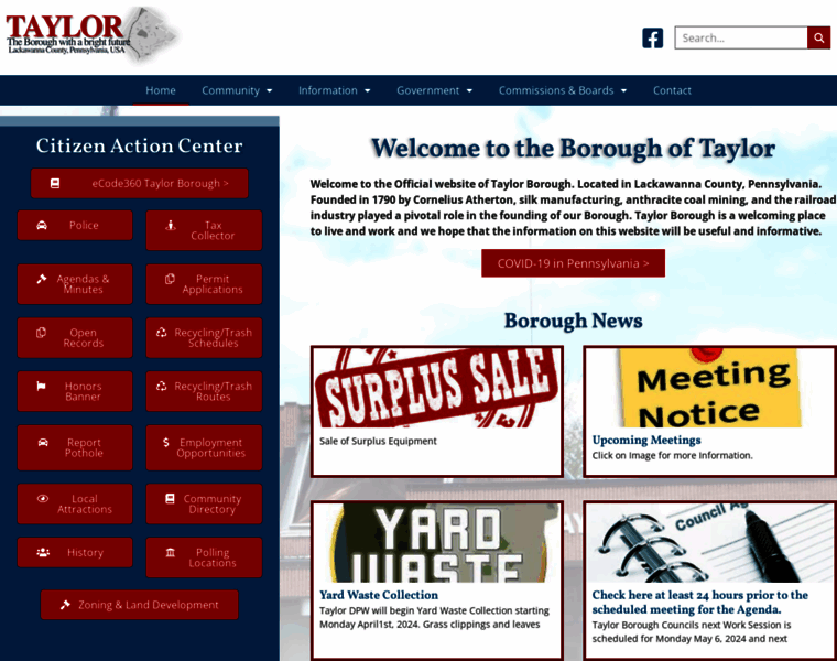 Taylorborough.com thumbnail