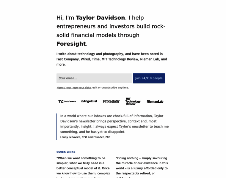 Taylordavidson.com thumbnail