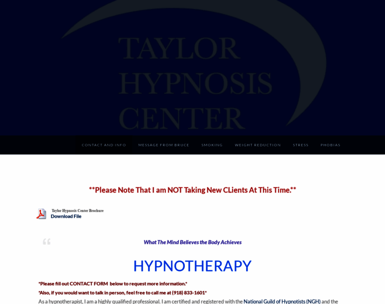 Taylorhypnosiscenter.com thumbnail