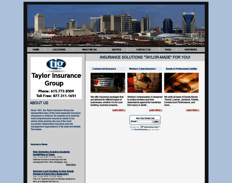 Taylorinsurancegroup.com thumbnail