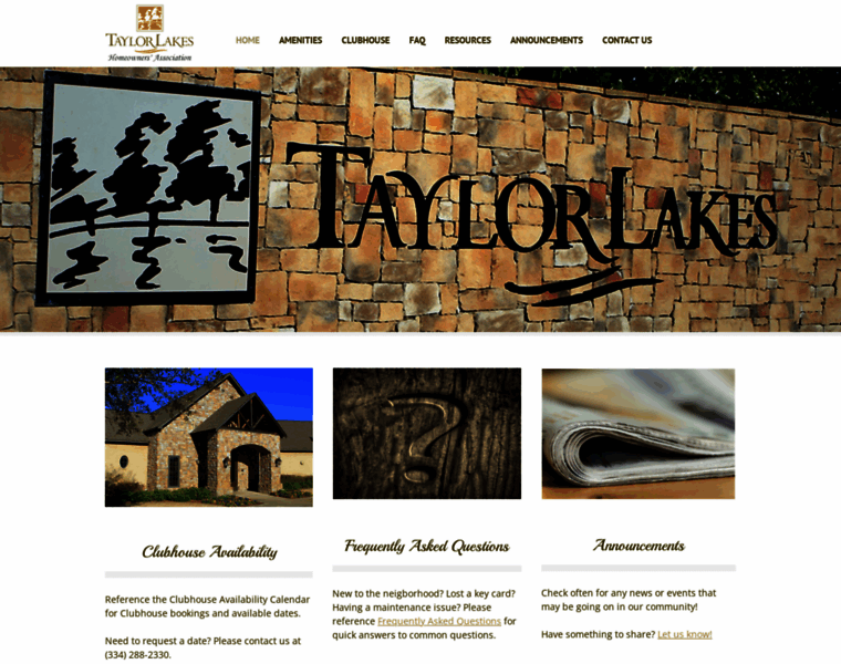Taylorlakeshoa.com thumbnail