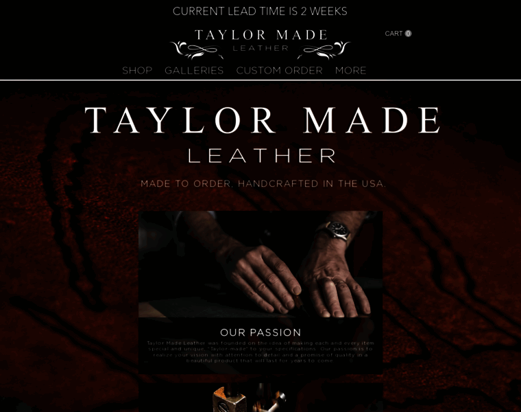 Taylormadeleather.com thumbnail