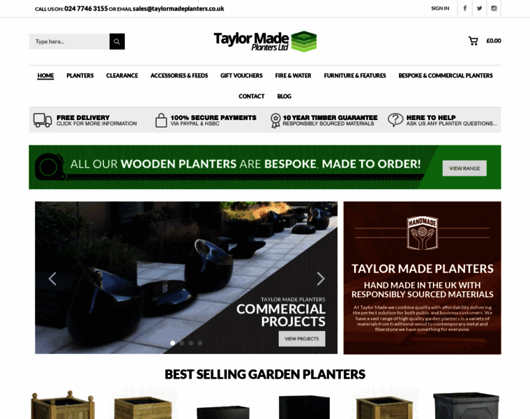 Taylormadeplanters.co.uk thumbnail